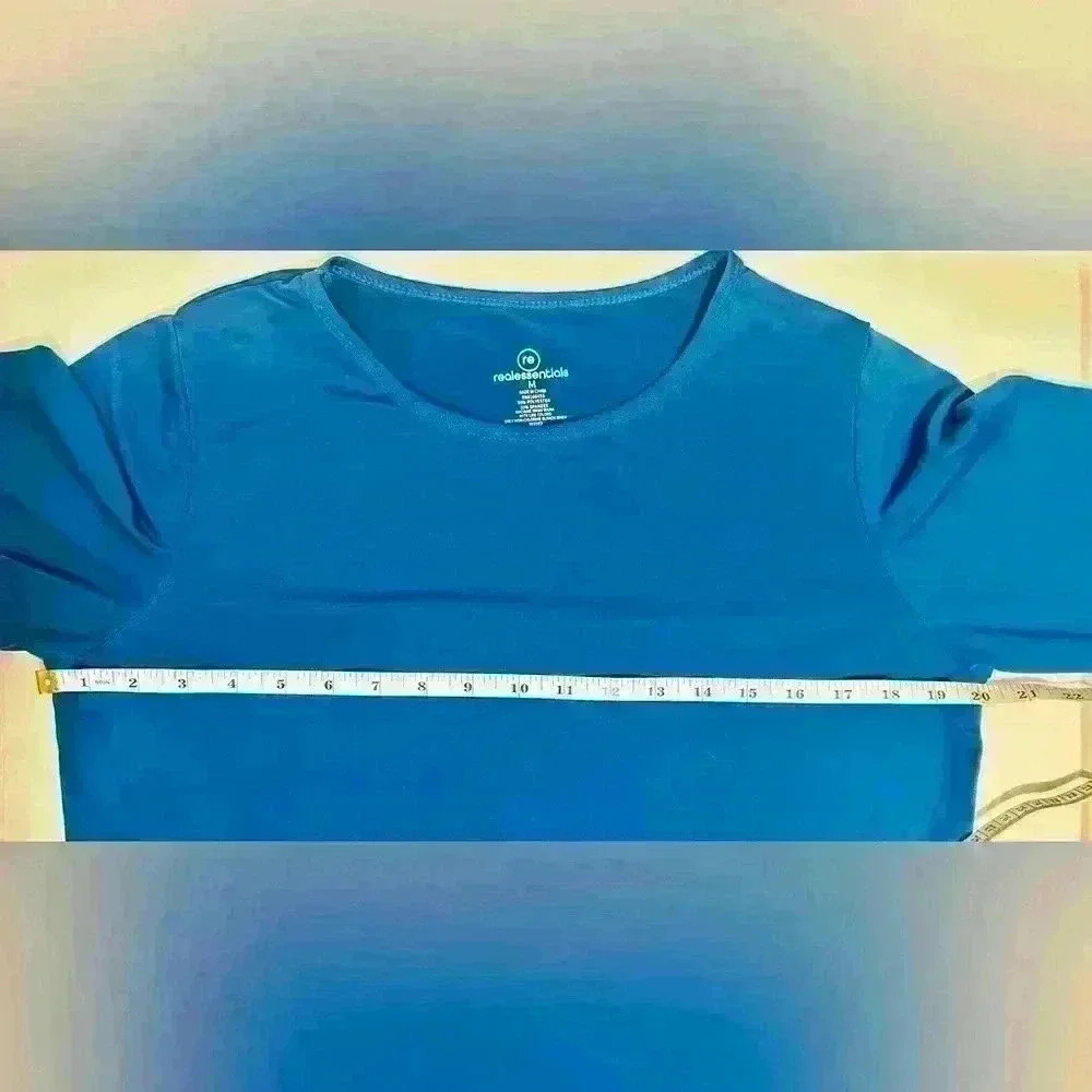 Amazon Real Essentials Dry-Fit Long Sleeve T-Shirt Women’s Size Med  Royal Blue - Picture 5 of 9
